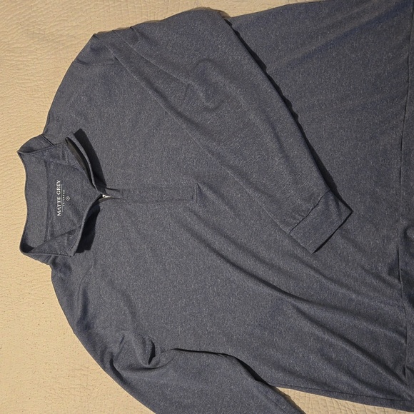 Matte Grey half-zip size 2XL - Picture 2 of 5